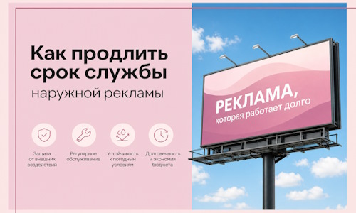 Как продлить срок службы наружной рекламы в Видном