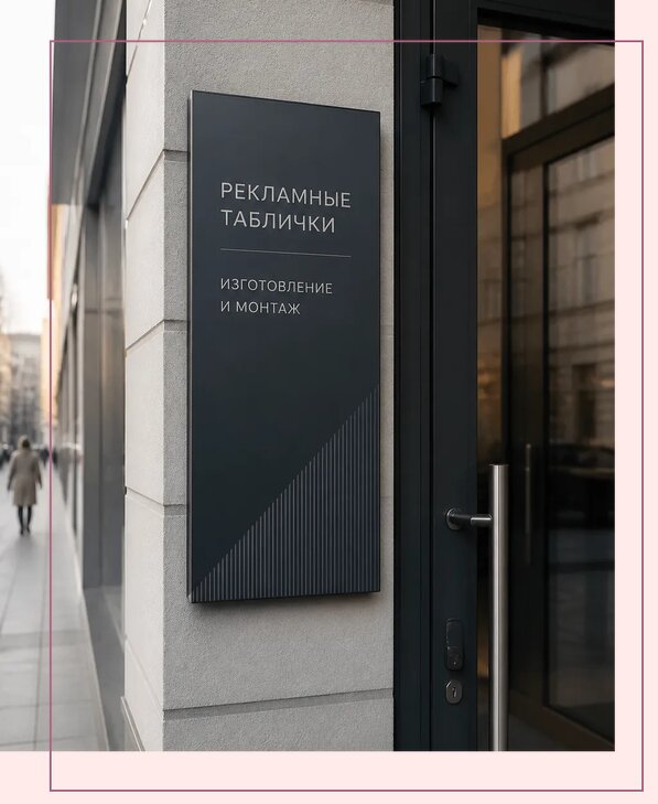 Рекламные таблички в Видном по цене от 4658 р. | Аванза-Вдн
